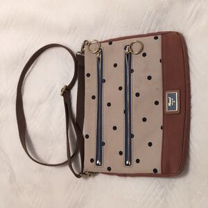 Fossil canvas crossbody purse, small